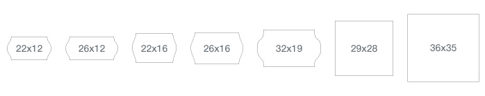 Meto Standard Format Wavy Edge Labels